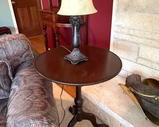 Traditional Bronze Table Lamp with Bell Shade
