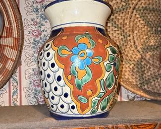 Vintage Talavera Pottery Vase