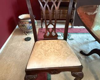 Mahogany Dining Table and Chairs Set