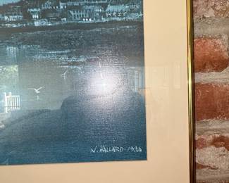 N. Hallard 1980 Seascape Print