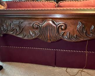 Antique Chippendale Style Carved Mahogany Console Table