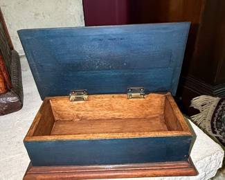 Carved Wooden Horse Trinket Box