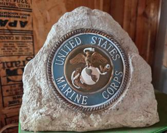 United States Marine Corps Emblem Cast Bronze Plaque