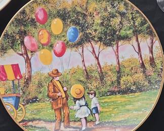 Dominic Mingolla "The Balloon Man" Collector Plate