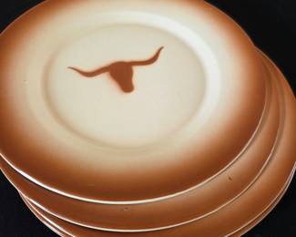 Wallace China Longhorn Pattern Dinner Plates (Set of 4)
