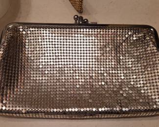 Vintage Whiting & Davis Silver Mesh Evening Clutch