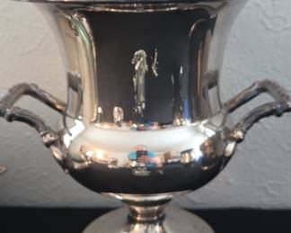Silver Plated Champagne / Wine Cooler Urn with Handles