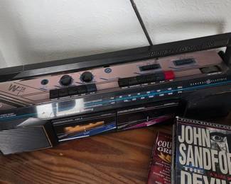 GE 3-5630A AM/FM Stereo Dual Cassette Recorder Boombox