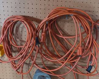 Orange Heavy-Duty Outdoor Extension Cord 100 ft 14/3 Gauge