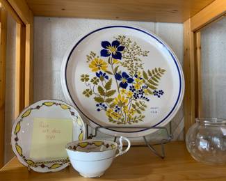 Mika’s a Baleres plate,  Art Deco Teacup and Saucer