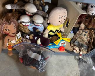 Charlie Brown, Lion King , Sock Monkey,&dols