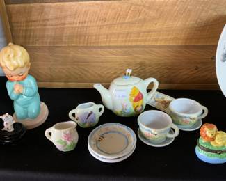 Winnie the Pooh Tea Set,  Goebel “Praying Boy”