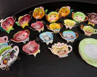 Vintage Anthropomorphic teabag holder