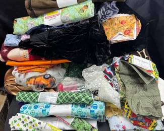 Miscellaneous Fabric Yardage And Remnants