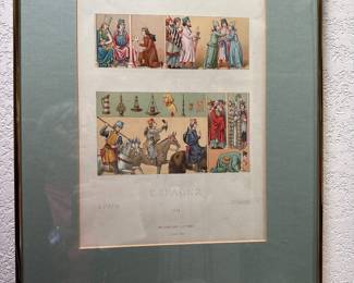 19th-century Spanish Lithograph