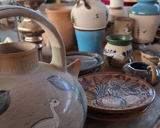vintage Mexican pottery ceramics