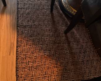 Fendi Logo Hand made Rug