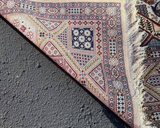 Vintage Hand Knotted Persian Rug - Nain Pattern Collectors Rug