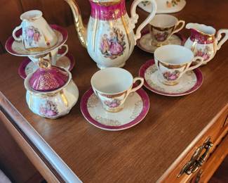 Japanese Lusterware Porcelain Tea Set