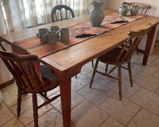 Beautiful Shaker Dining Table ( 72" long"); chairs sold separately