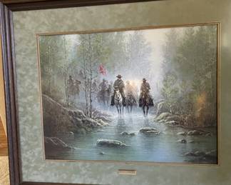 G. Harvey signed and numbered print. CA attached