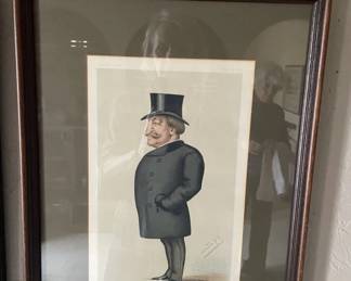 'Lawyer' framed magazine cover - early 1900's - framed