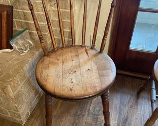 Wooden table chair