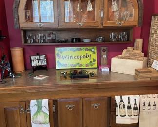 Curved Wine Glass Cabinet