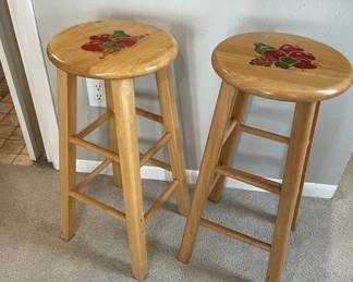 Counter stools - apple motif