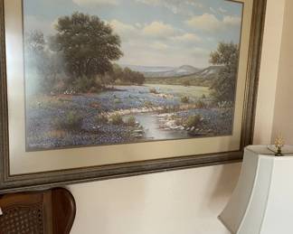 W R Thrasher Bluebonnets - Signed and number. Certificate