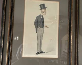 "Lawyer" - magazine cover - early 1900's. framed