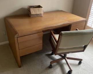 Very solid wooden desk and chair (sold separately)