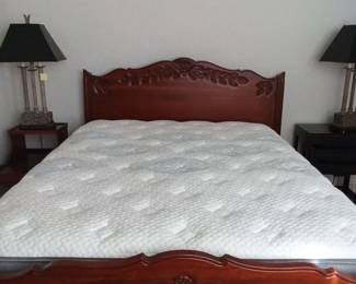 Queen Bedframe and Mattress
