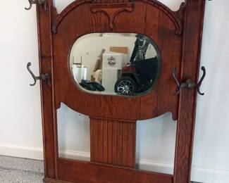 Hall Mirror With Hooks