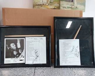 Percy Sledge and Frankie Valli Framed