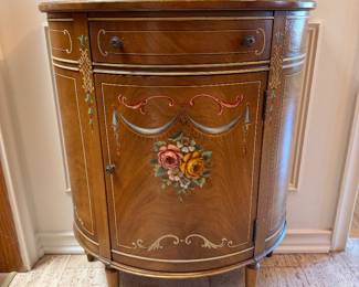 Imperial Painted Demilune Console Table 