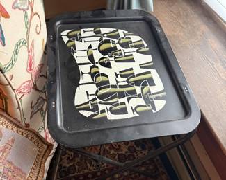 Vintage metal TV tray