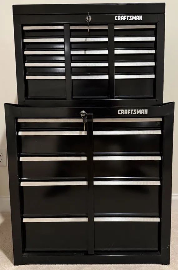 Black Craftsman Tool Storage