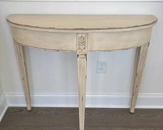 Ethan Allen Demi Lune Table