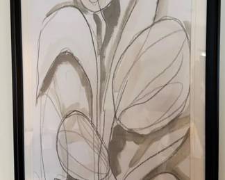 Framed Tropical Print 