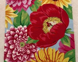 Grandin Road Floral Area Rug