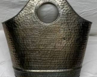 Hammered Metal Bucket