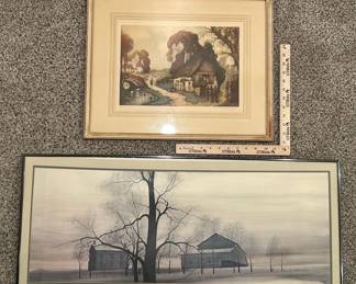 Pair of Numbered Landscape Prints