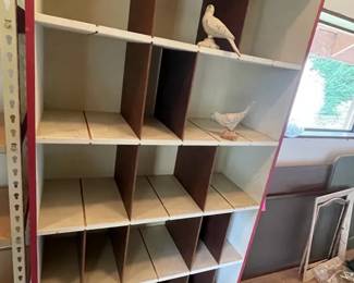 Shabby Chic Adjustable Square Cubby Shelving Unit