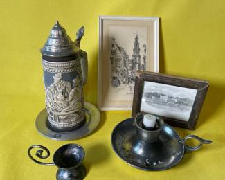 Stein And Small Collection Of Decor