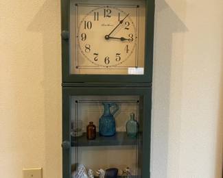Eddie Bauer Clock With Curio Shelves