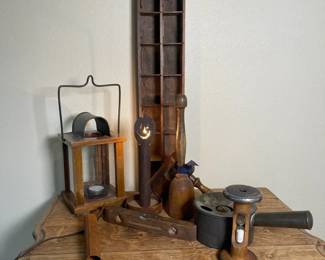 Primitive Tools, Letter Tray And Table