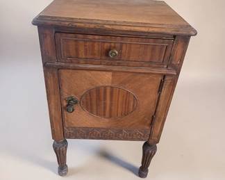 Antique Side Table With Storage