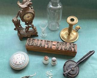 Vintage Glass And Detailed Brass Collection
