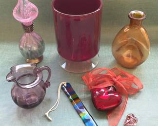 Vintage And Modern Colorful Glass Decor